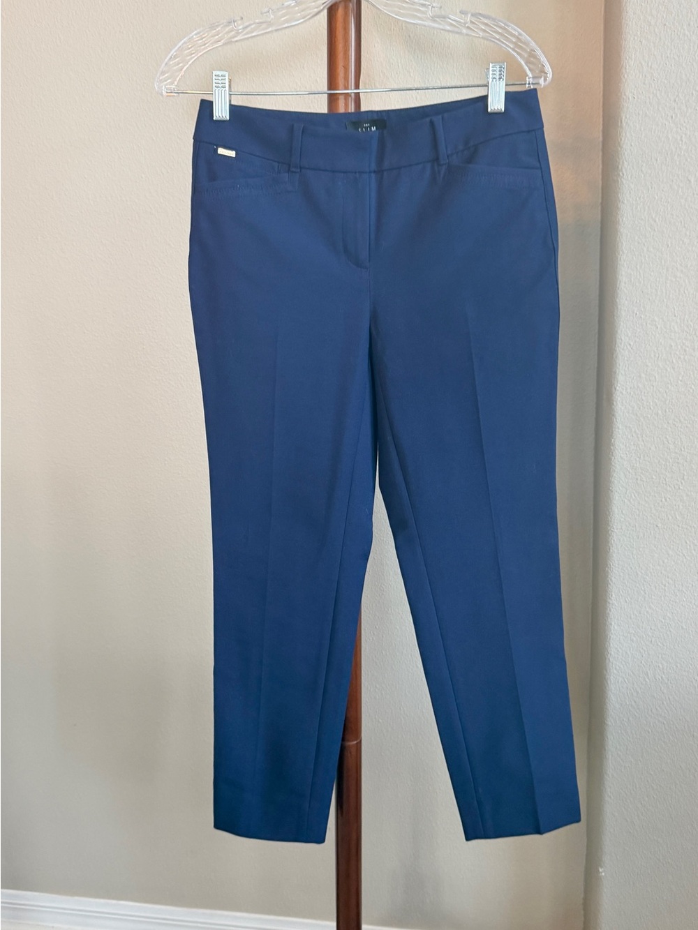 White House Black Market The Slim Ankle Navy Trousers Size 2